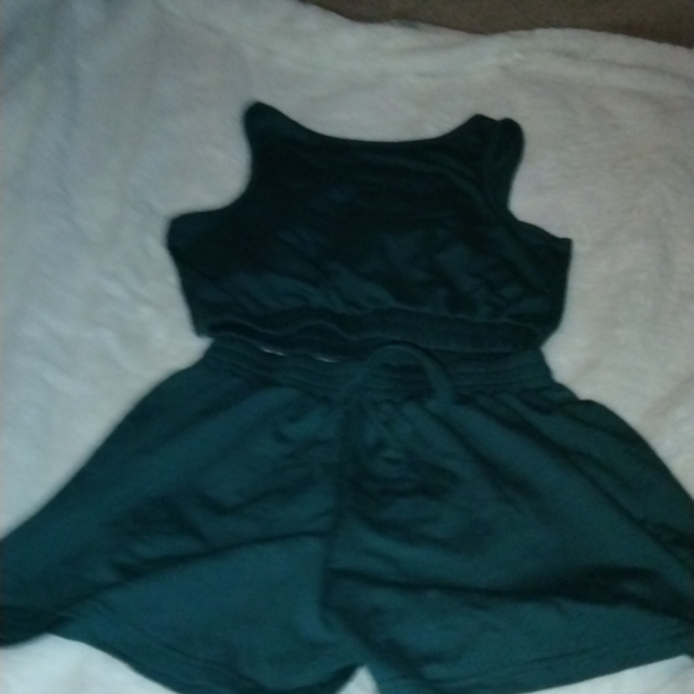 Temu, Small, Pajama or Athletic set, Deep Emerald Green